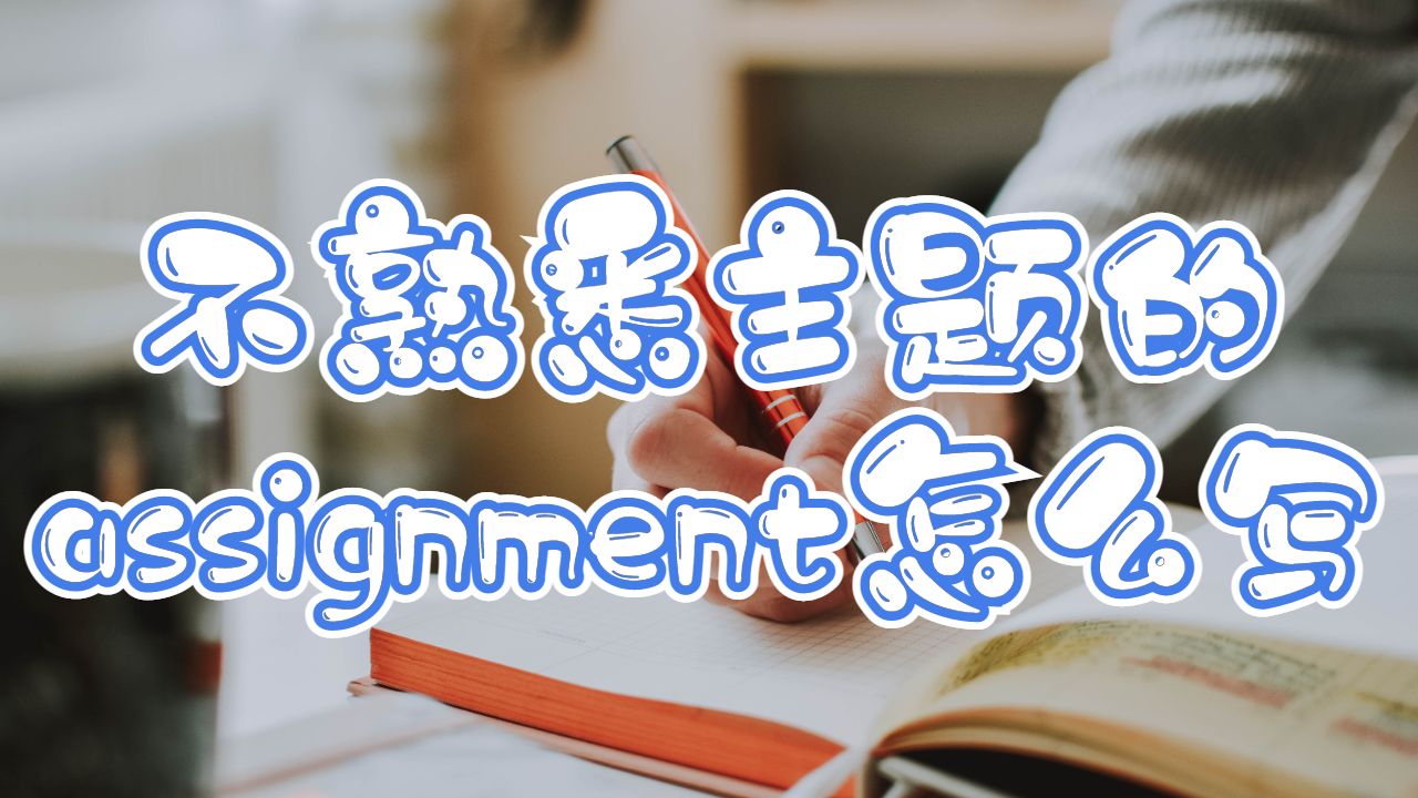 assignment怎么写