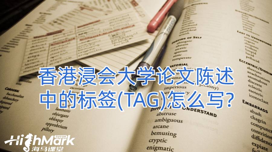 香港浸会大学论文陈述中的标签(TAG)怎么写?