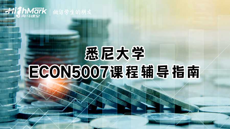 悉尼大学ECON5007课程辅导指南