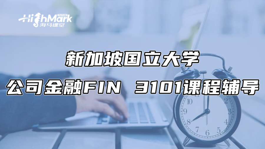 新加坡国立大学公司金融FIN 3101课程辅导